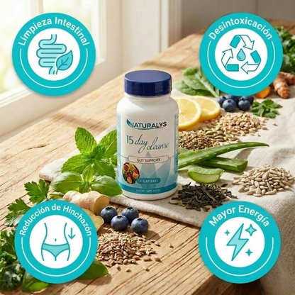 15 Days Cleanse - Desintoxicación y bienestar intestinal